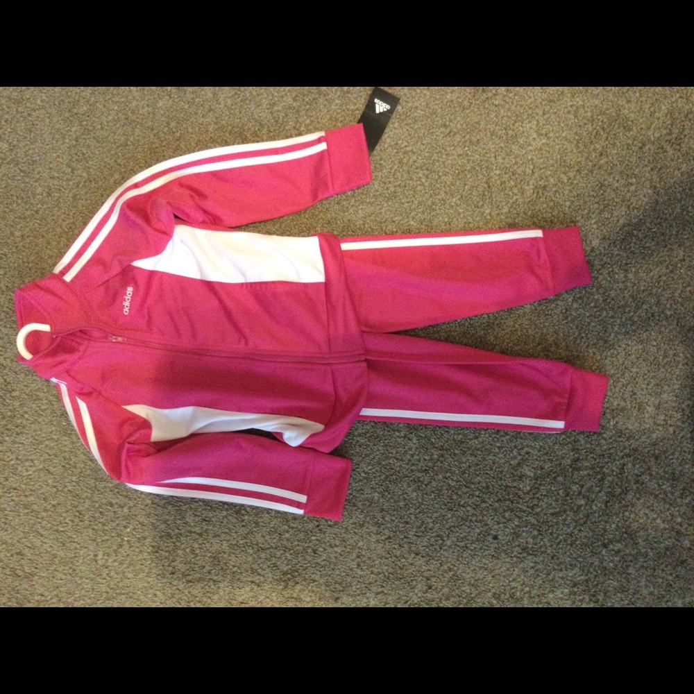 Adidas Track Suit. Sz. 5. Pink. New!